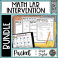 Math Activities Lab Bundle - Math Intervention - Sub Plans