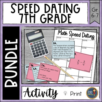 Speed Dating 7th Grade Math Bundle