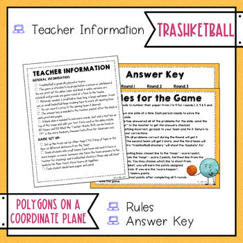 Includes teacher info, rules and answer key