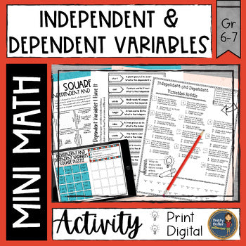 Mini Math Independent and Dependent Variables