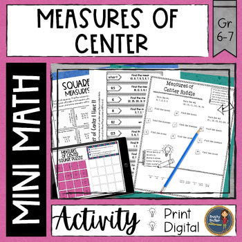 Mini Math Measures of Center 