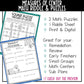 Mini Math Measures of Center 2 Math Puzzles and 1 Riddle Sheet