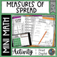 Measures of Spread Mini Math