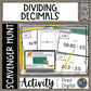 Dividing Decimals Scavenger Hunt