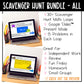 Math Scavenger Hunt Bundle - a DIGITAL resource used with Google Slides for students grades 4-7 to practice math skills