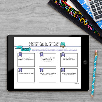 Statistical Questions Math Lab - Math Intervention - Sub Plans