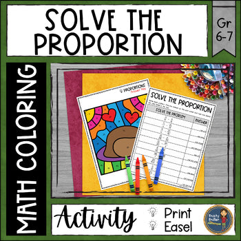 Thanksgiving Solve the Proportions Math Color by Number - Fall