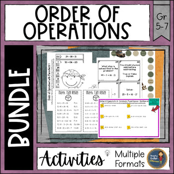 Order of Operations Activity Bundle