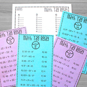 Order of Operations Activity Bundle