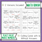 Place Value Whole Numbers BINGO Math Game
