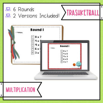 Multi-Digit Multiplication Trashketball Math Game