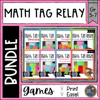 Math Tag Relay Bundle