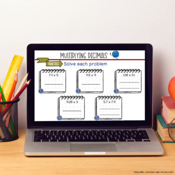 Multiplying Decimals Math Activities Lab - Math Intervention - Sub Plans