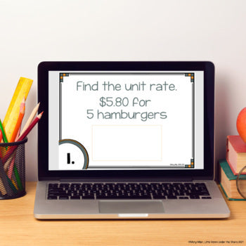 Unit Rates Task Cards Havoc Math Relay