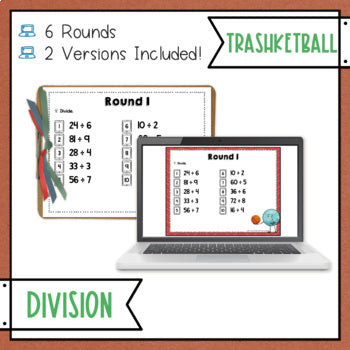 Long Division Trashketball Math Game