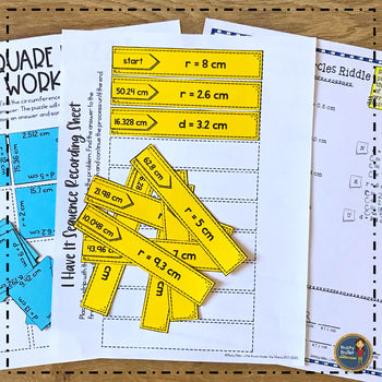 Area and Circumference of Circles Bundle Pi Day