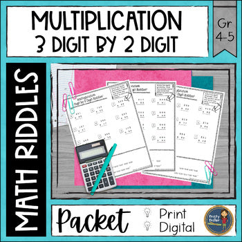 Multi-Digit Multiplication Math Riddles - 3 Digit x 2 Digit