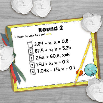 Expressions 2 Bundle with One and Two Variables Whole Numbers and Decimals