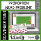 Proportions Word Problems Digital Math Scavenger Hunt