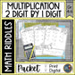 Multi-Digit Multiplication Math Riddles - 2 digit x 1 digit