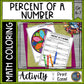 Percent of a Number Math Coloring Page