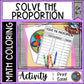Solve the Proportions Math Coloring Page