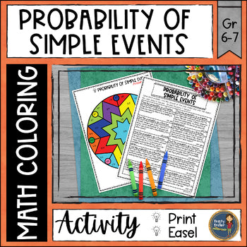 Probability of Simple Events Math Coloring Page