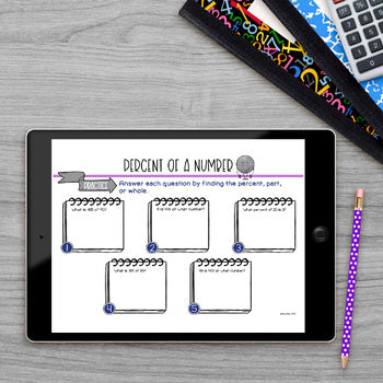 Percent of a Number Math Activities Lab - Math Intervention - Sub Plans