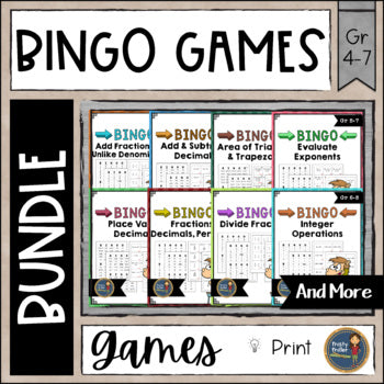 BINGO Math Games Bundle
