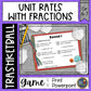 Unit Rates with Fractions Trashketball Math Game
