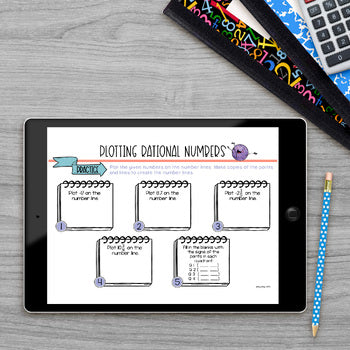 Plotting Rational Numbers Math Activities Lab - Math Intervention - Sub Plan