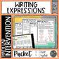 Writing Expressions Math Activities Lab - Math Intervention - Sub Plans