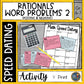 Rationals Word Problems 2 Math Speed Dating Positives & Negatives - Task Cards